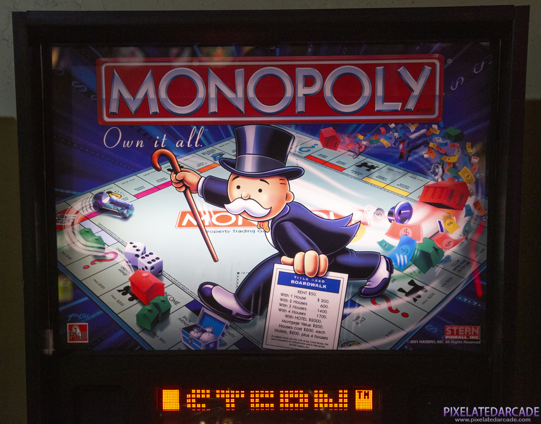 Monopoly Photo: Monopoly pinball cabinet - Backbox