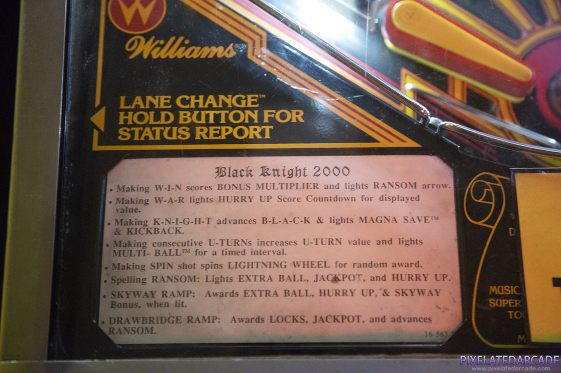 Black Knight 2000 Photo: Instruction card