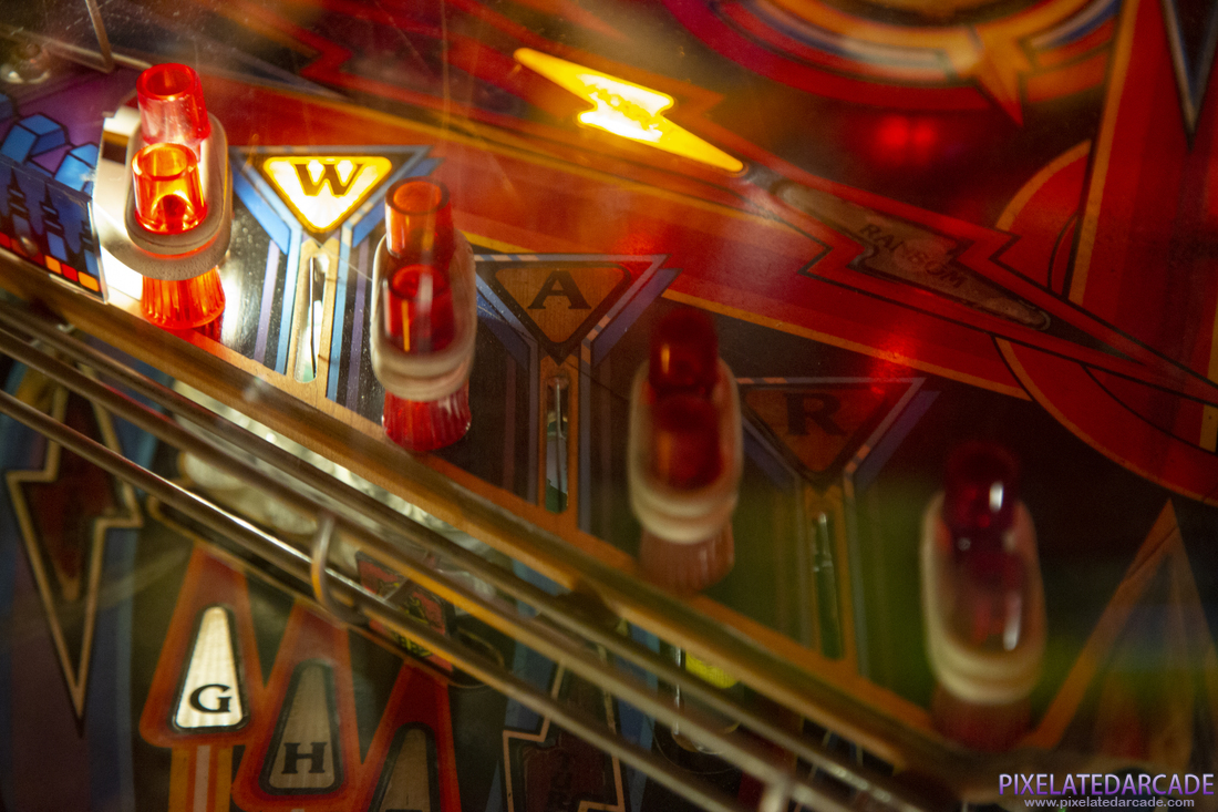 Black Knight 2000 Photo: Upper playfield detail