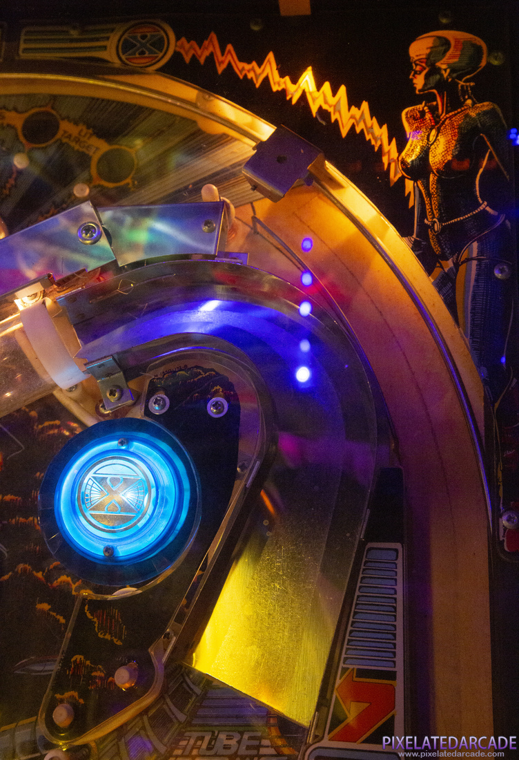 Xenon Photo: Xenon upper playfield detail