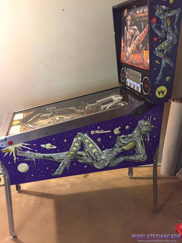 Machine: Bride of PIN•BOT, The Photo: Bride of Pin-Bot cabinet - Side