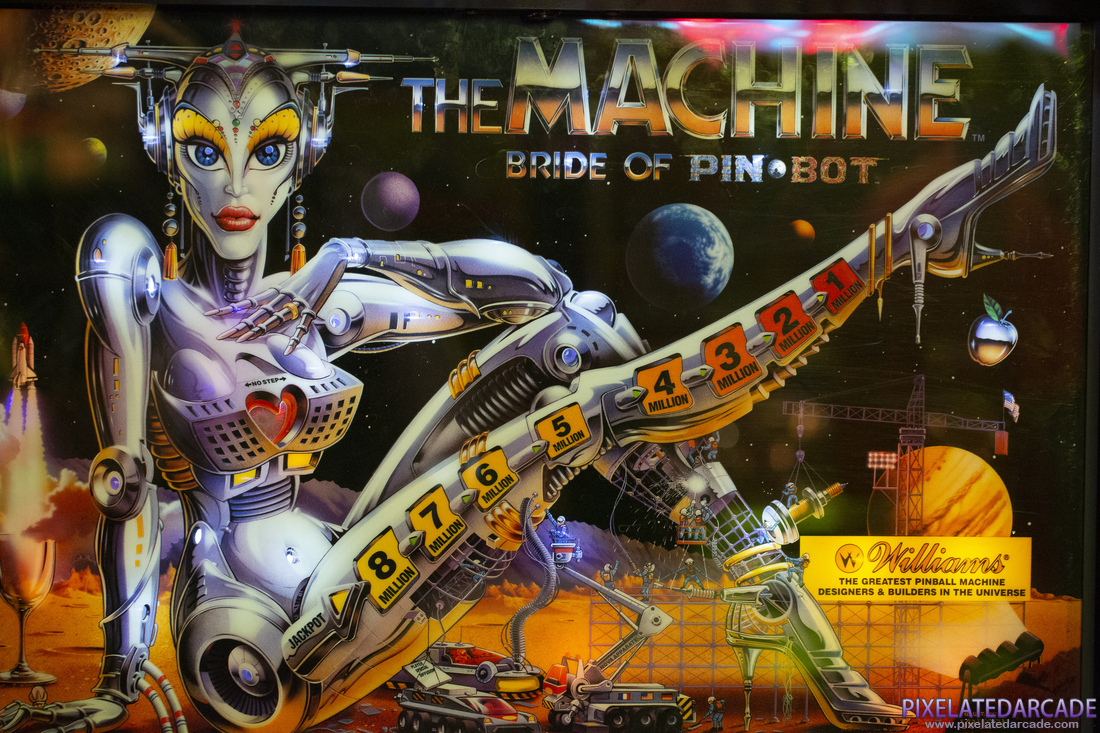 Machine: Bride of PIN•BOT, The Photo: Bride of Pin-Bot - Backglass