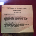Time 2000 scoring card