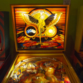 Upper playfield and backbox