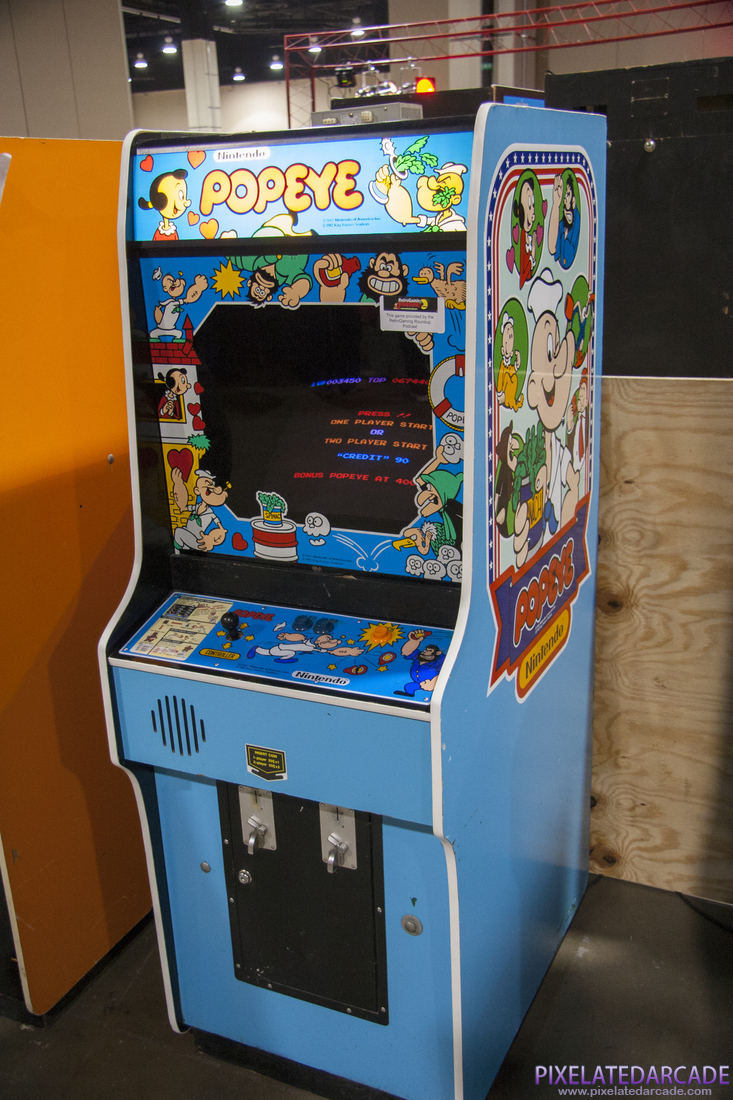 Popeye Photo: Popeye arcade cabinet
