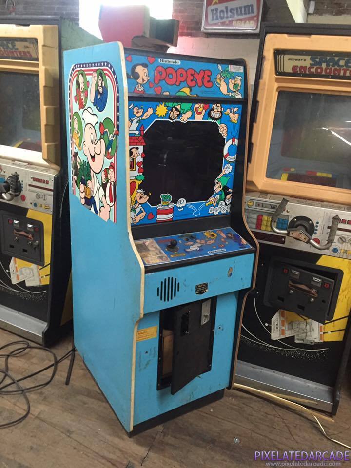 Popeye Photo: Popeye arcade cabinet