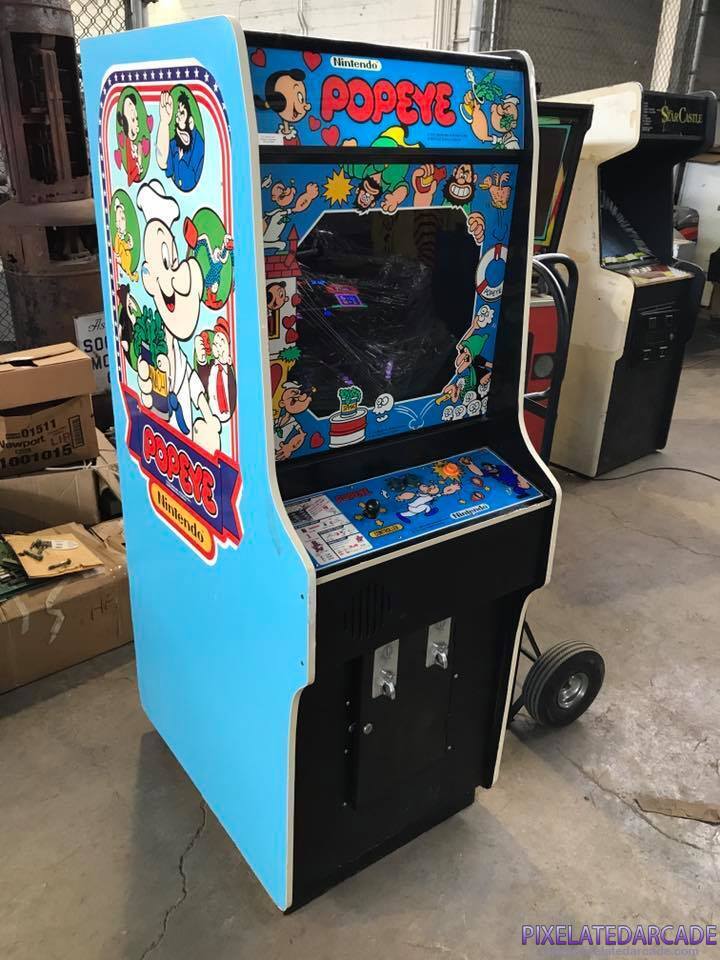 Popeye Photo: Popeye arcade cabinet