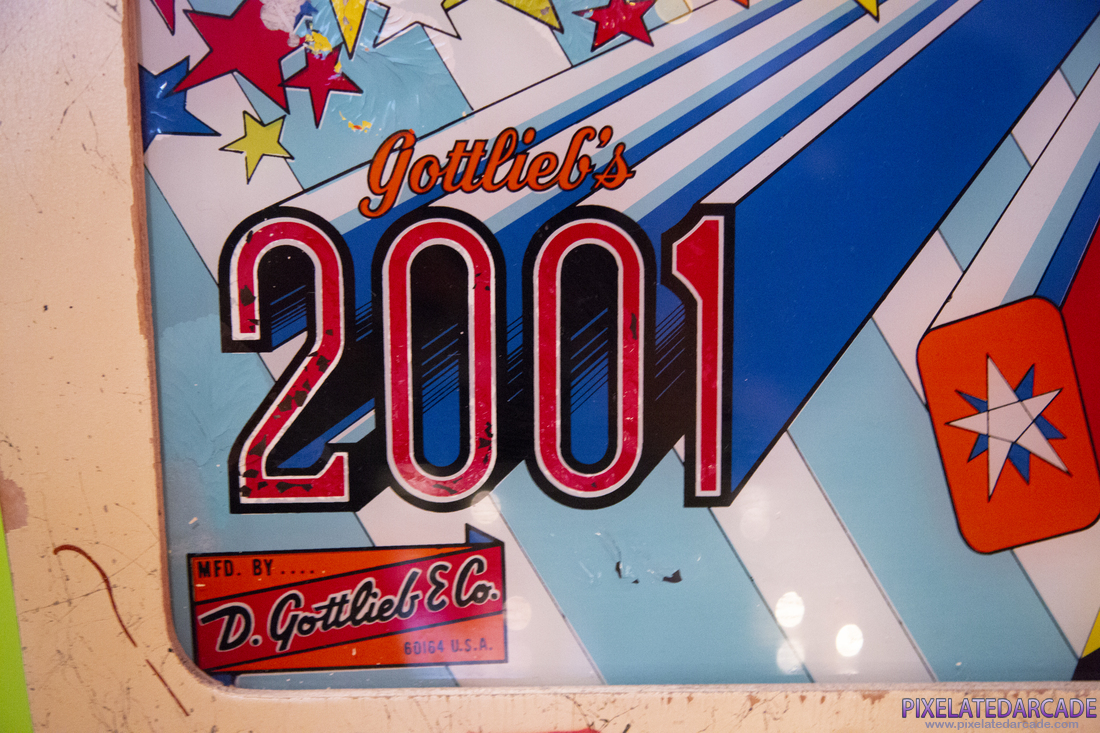 2001 Photo: 2001 backglass detail