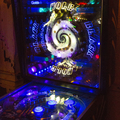 Backglass and upper playfield