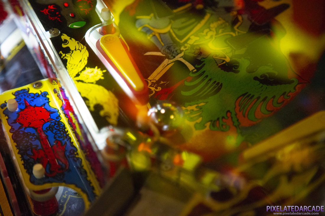 Black Knight Photo: Lower playfield detail
