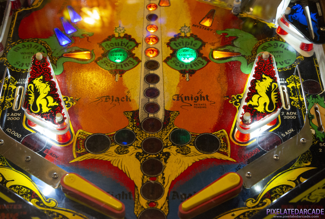 Black Knight Photo: Lower playfield detail