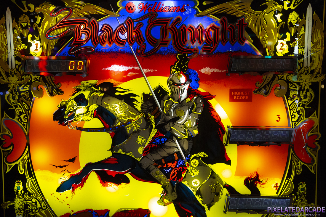 Black Knight Photo: Backglass detail