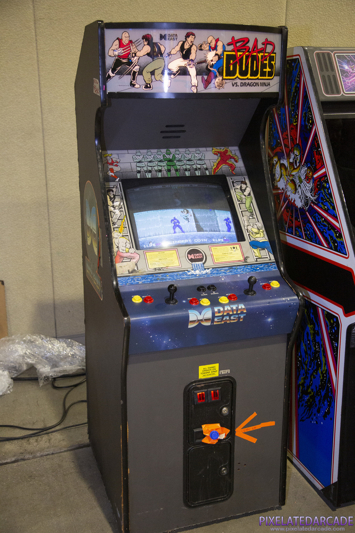 Bad Dudes vs. Dragon Ninja Photo: Bad Dudes arcade cabinet