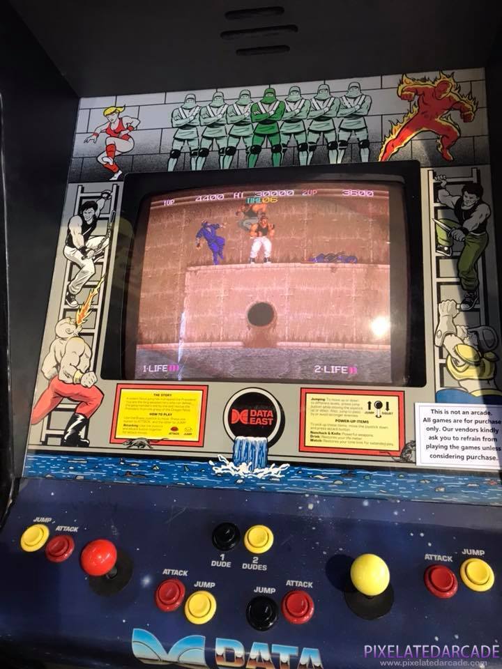 Bad Dudes vs. Dragon Ninja Photo: Bad Dudes arcade cabinet - Controls and monitor
