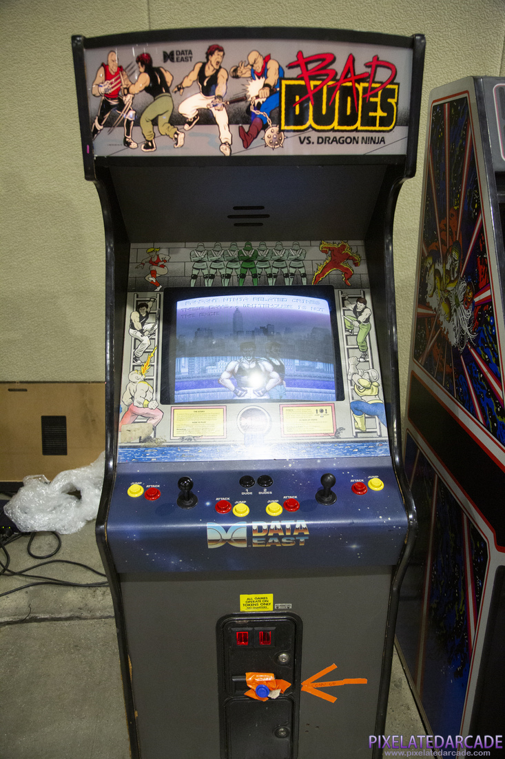 Bad Dudes vs. Dragon Ninja Photo: Bad Dudes arcade cabinet - Front