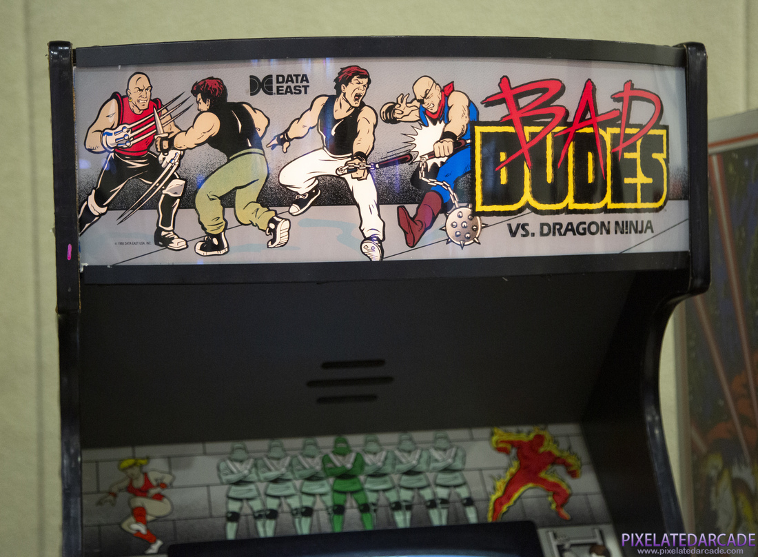 Bad Dudes vs. Dragon Ninja Photo: Bad Dudes arcade cabinet - Marquee