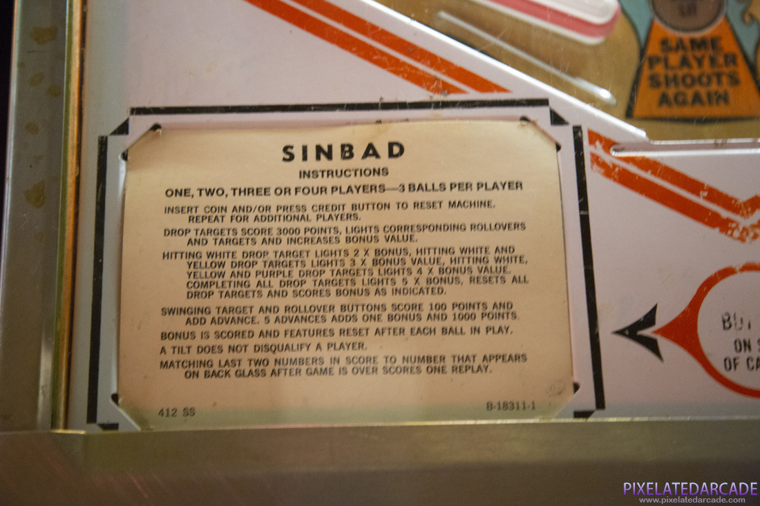 Sinbad Photo: Instruction card