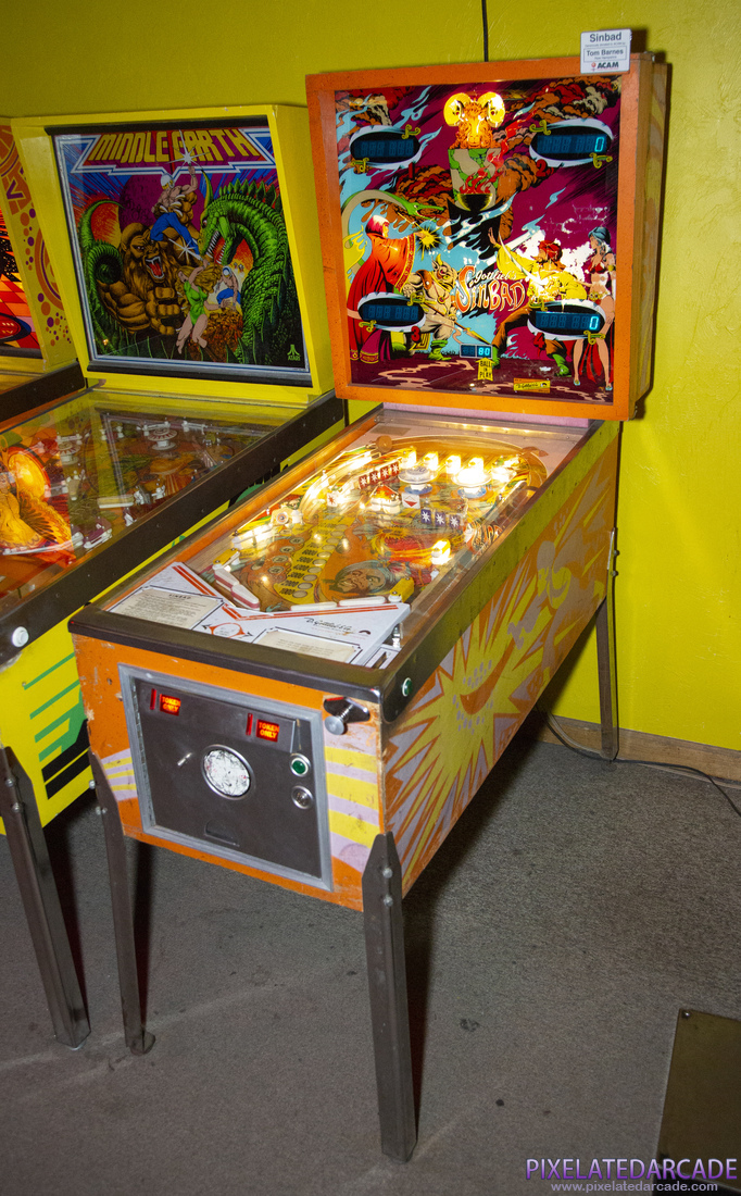 Sinbad Photo: Sinbad pinball cabinet