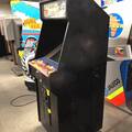 Capcom Bowling in Q*bert cabinet - Side
