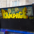 Rampage arcade cabinet - Marquee