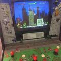 Rampage arcade cabinet - Controls and monitor