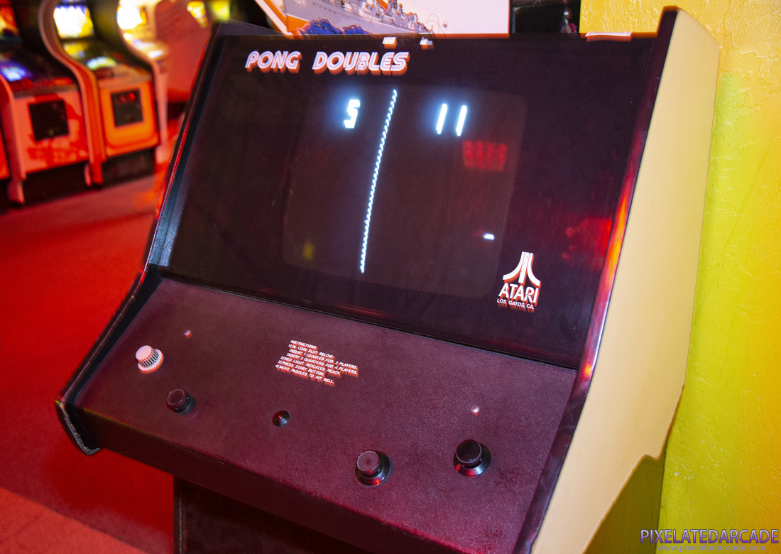 Pong Doubles Photo: Pong Doubles cabinet - Monitor and Controls