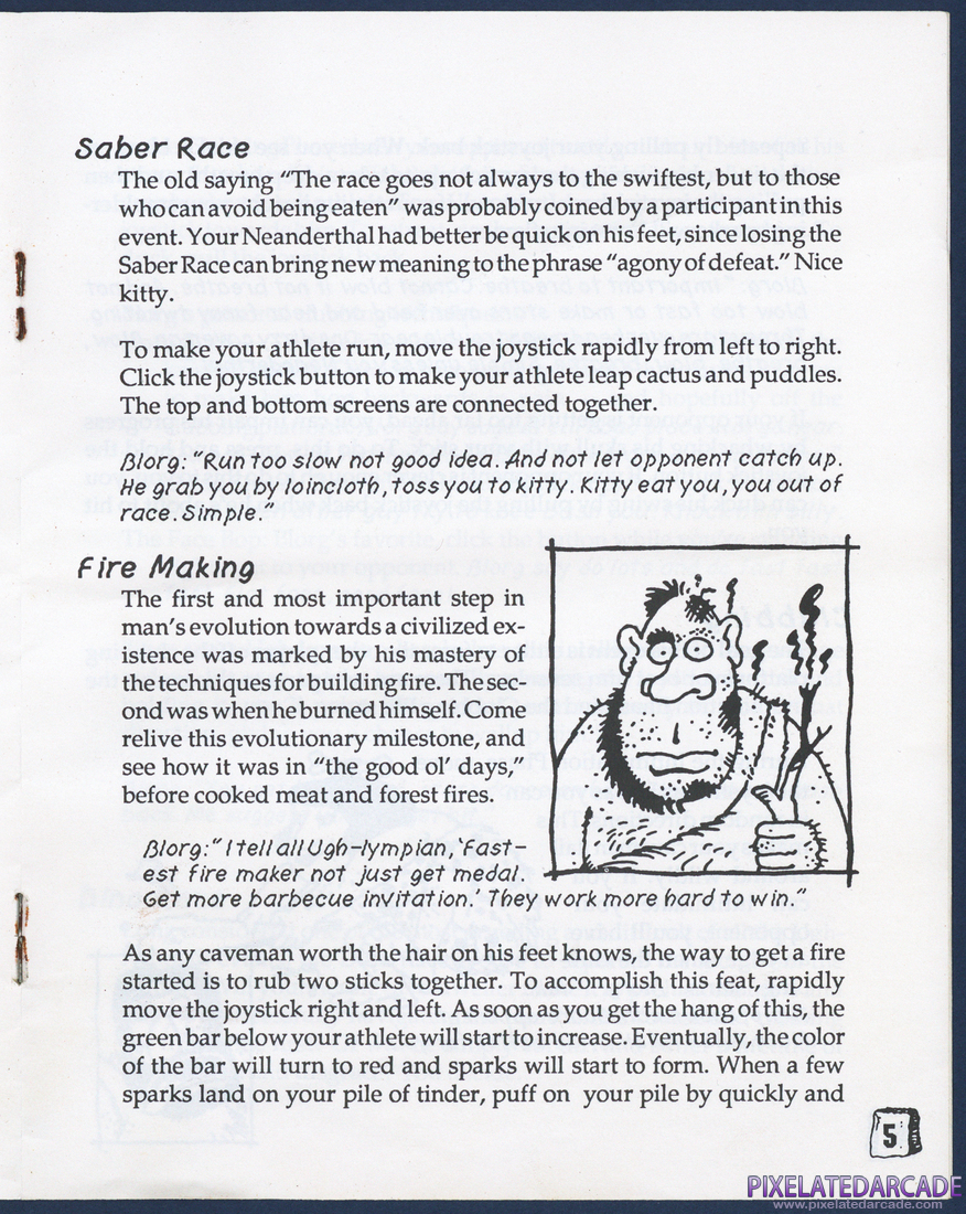 Caveman Ugh-Lympics: Instruction Manual - Page 5