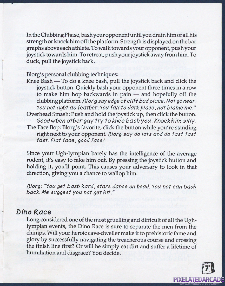 Caveman Ugh-Lympics: Instruction Manual - Page 7