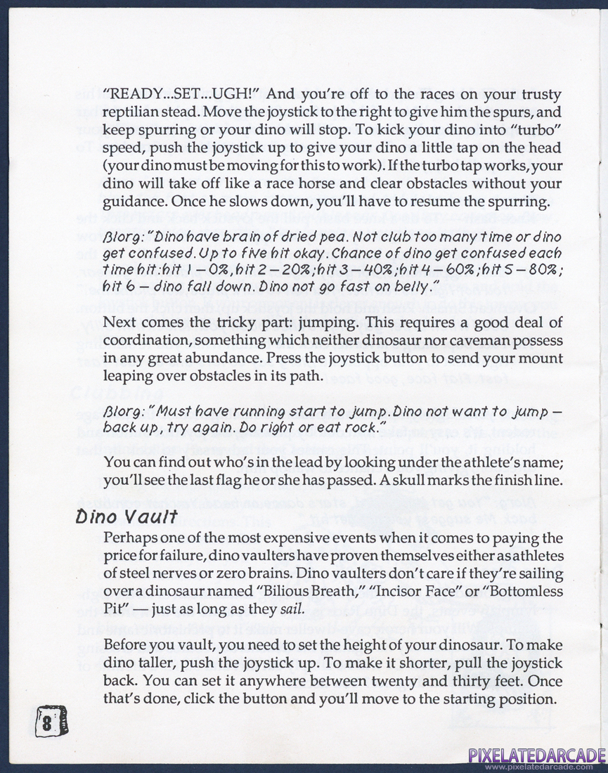 Caveman Ugh-Lympics: Instruction Manual - Page 8
