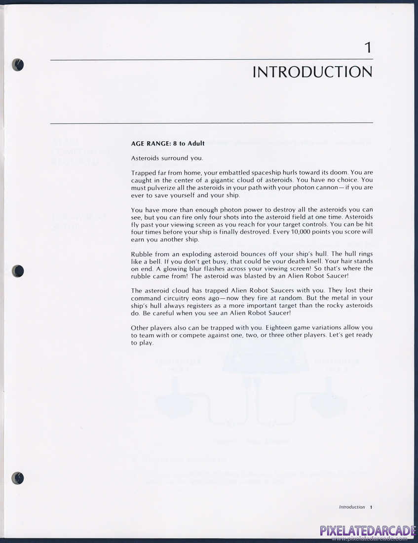 Asteroids: Instruction Manual - Page 1