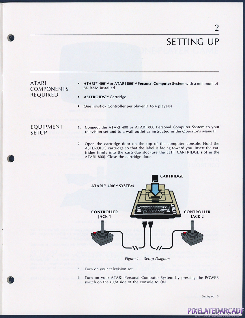 Asteroids: Instruction Manual - Page 3