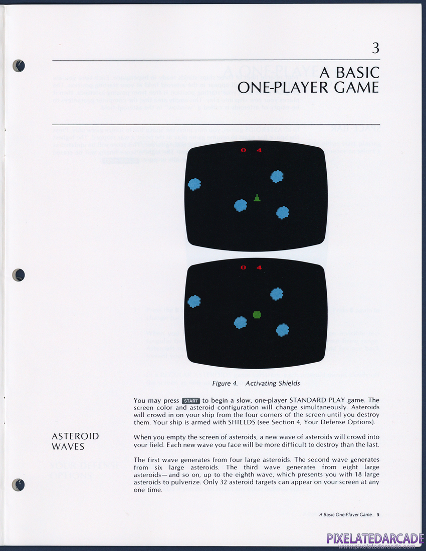 Asteroids: Instruction Manual - Page 5