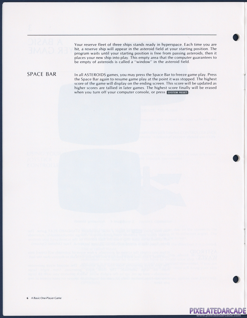 Asteroids: Instruction Manual - Page 6