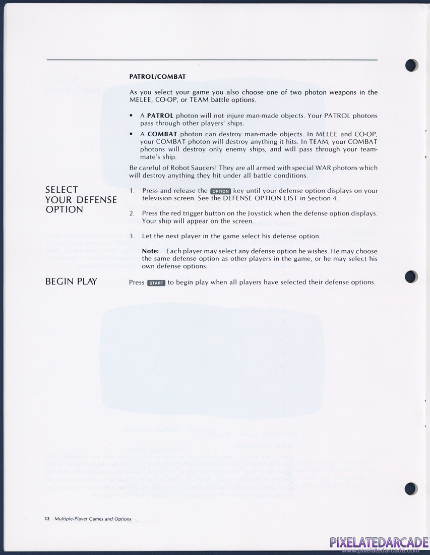 Asteroids: Instruction Manual - Page 12