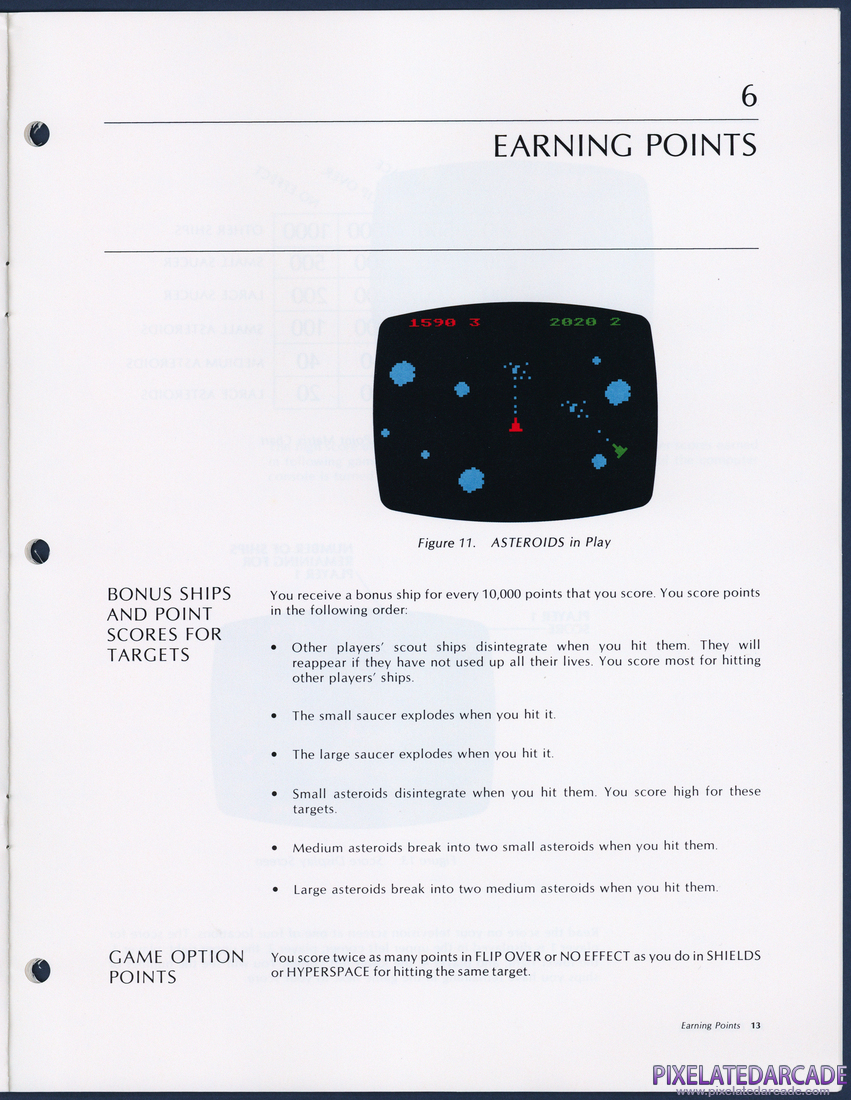 Asteroids: Instruction Manual - Page 13