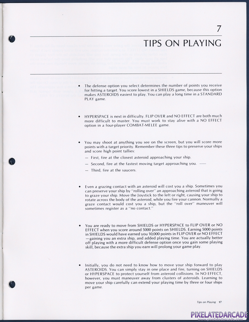 Asteroids: Instruction Manual - Page 17