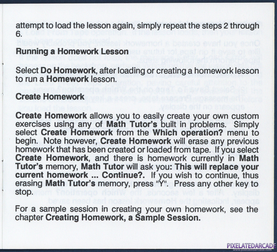 Math Tutor: Instruction Manual - Page 12