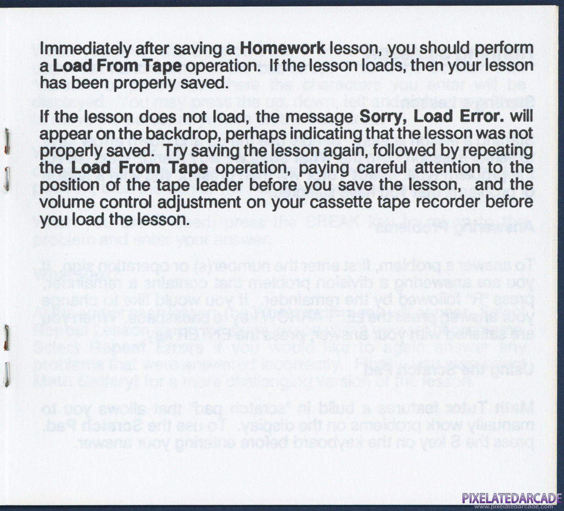 Math Tutor: Instruction Manual - Page 14