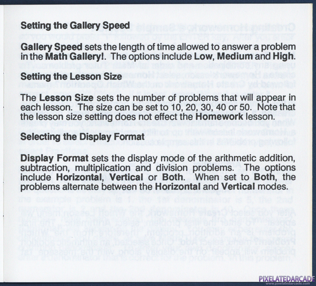 Math Tutor: Instruction Manual - Page 20