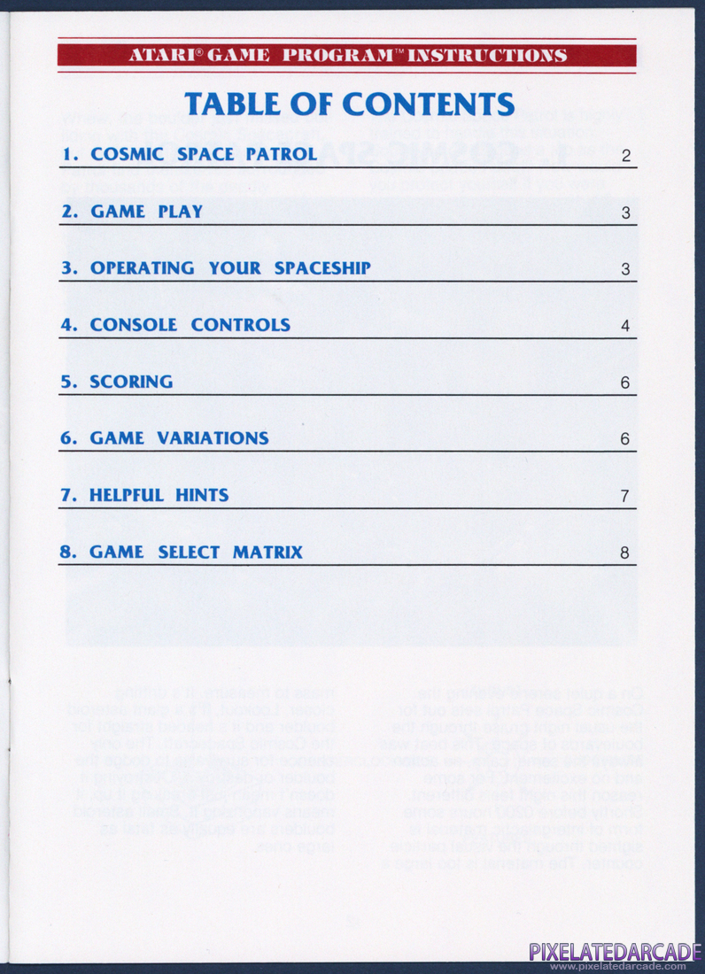 Asteroids: Instruction Manual - Page 3