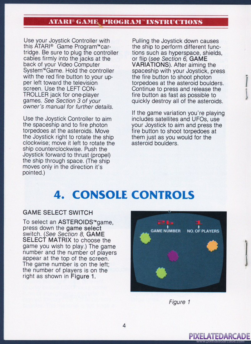 Asteroids: Instruction Manual - Page 6