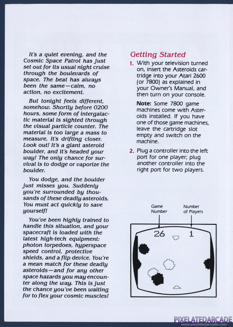 Asteroids: Instruction Manual - Page 2