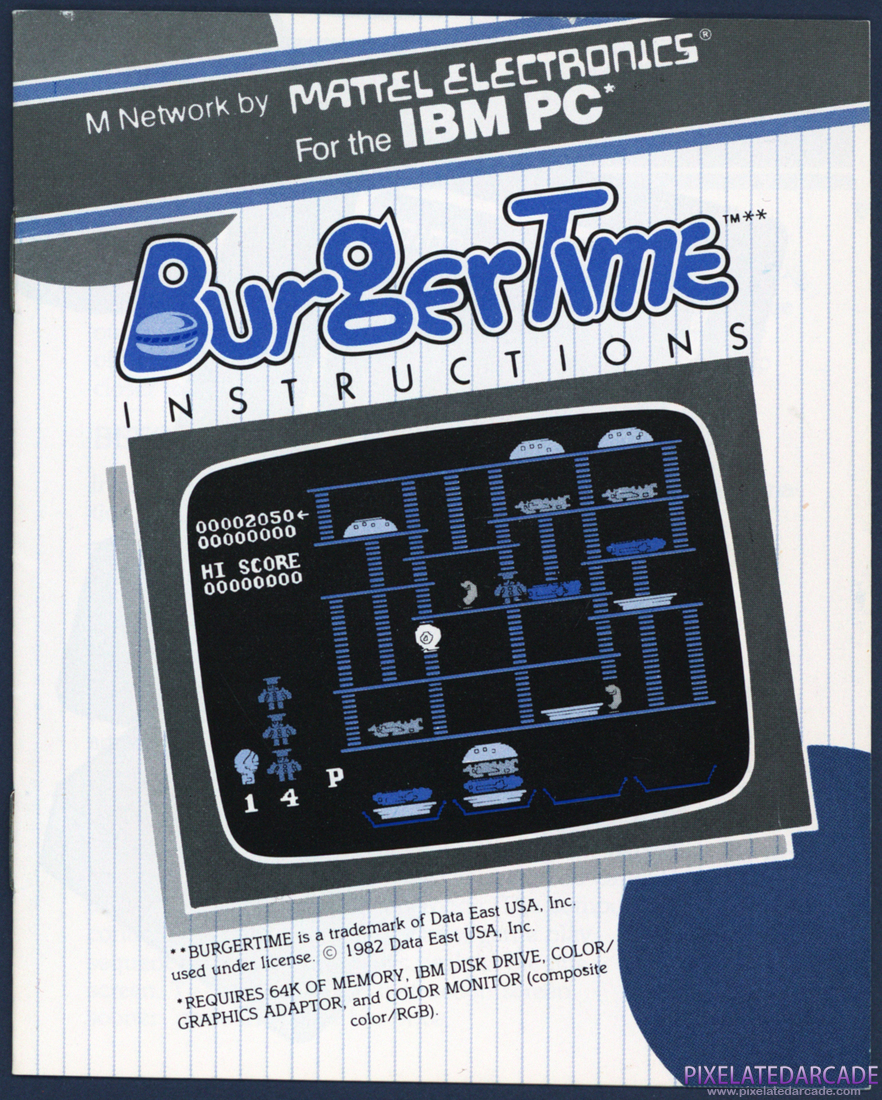 BurgerTime: Instruction Manual - Page 1