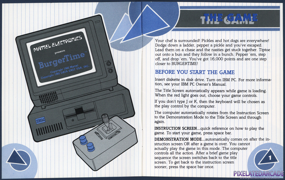 BurgerTime: Instruction Manual - Page 2