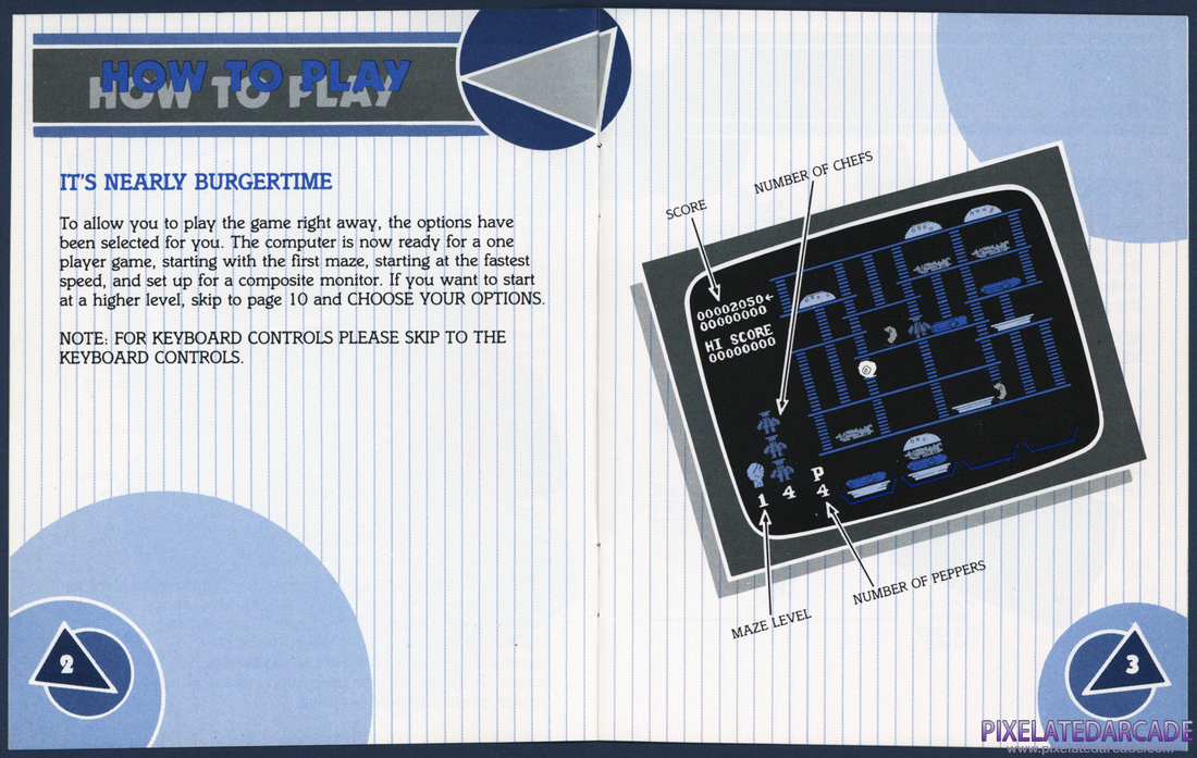 BurgerTime: Instruction Manual - Page 3