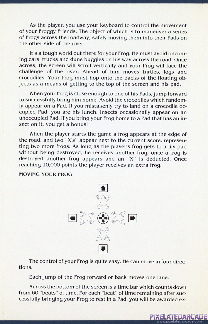 Frogger: Instruction Manual - Page 3