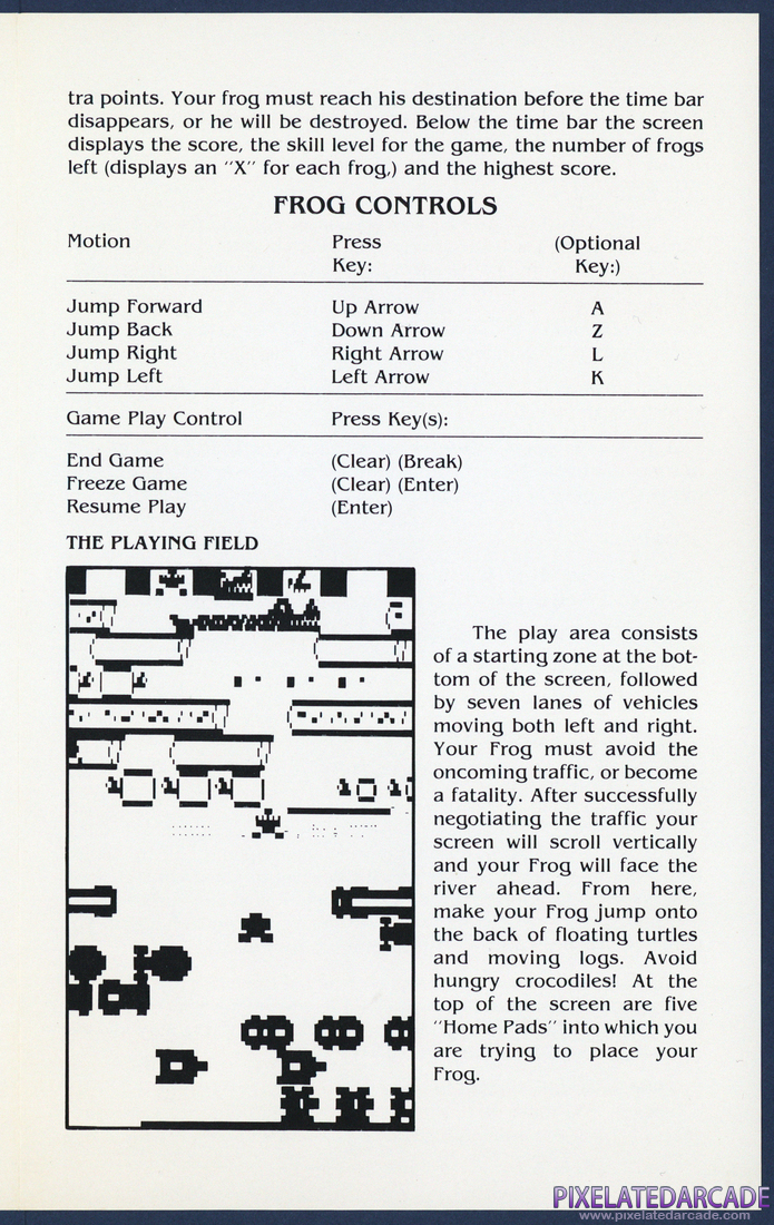 Frogger: Instruction Manual - Page 4