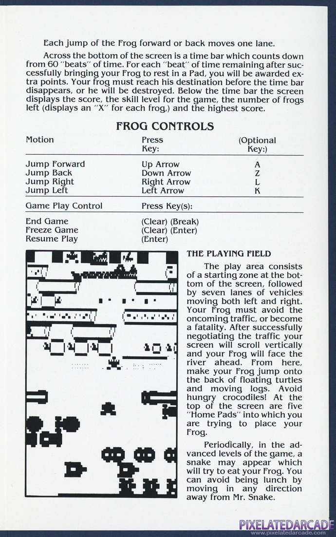Frogger: Instruction Manual - Page 4