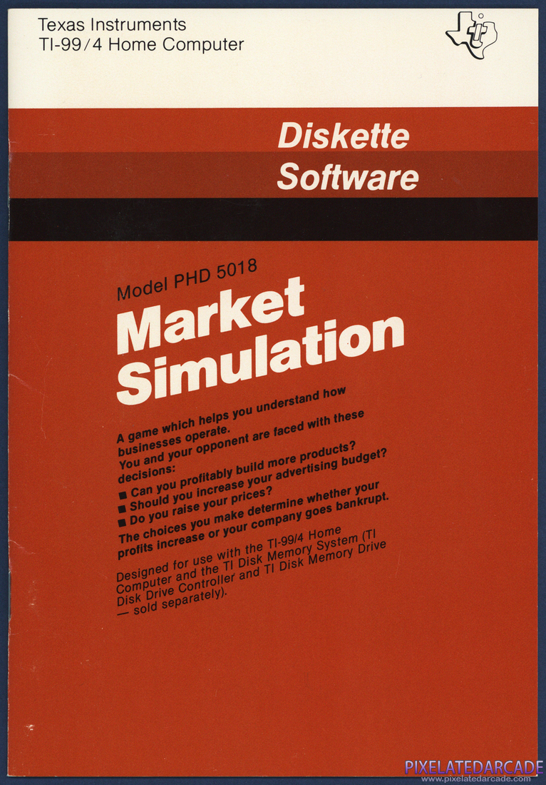 Market Simulation: Instruction Manual - Front Cover