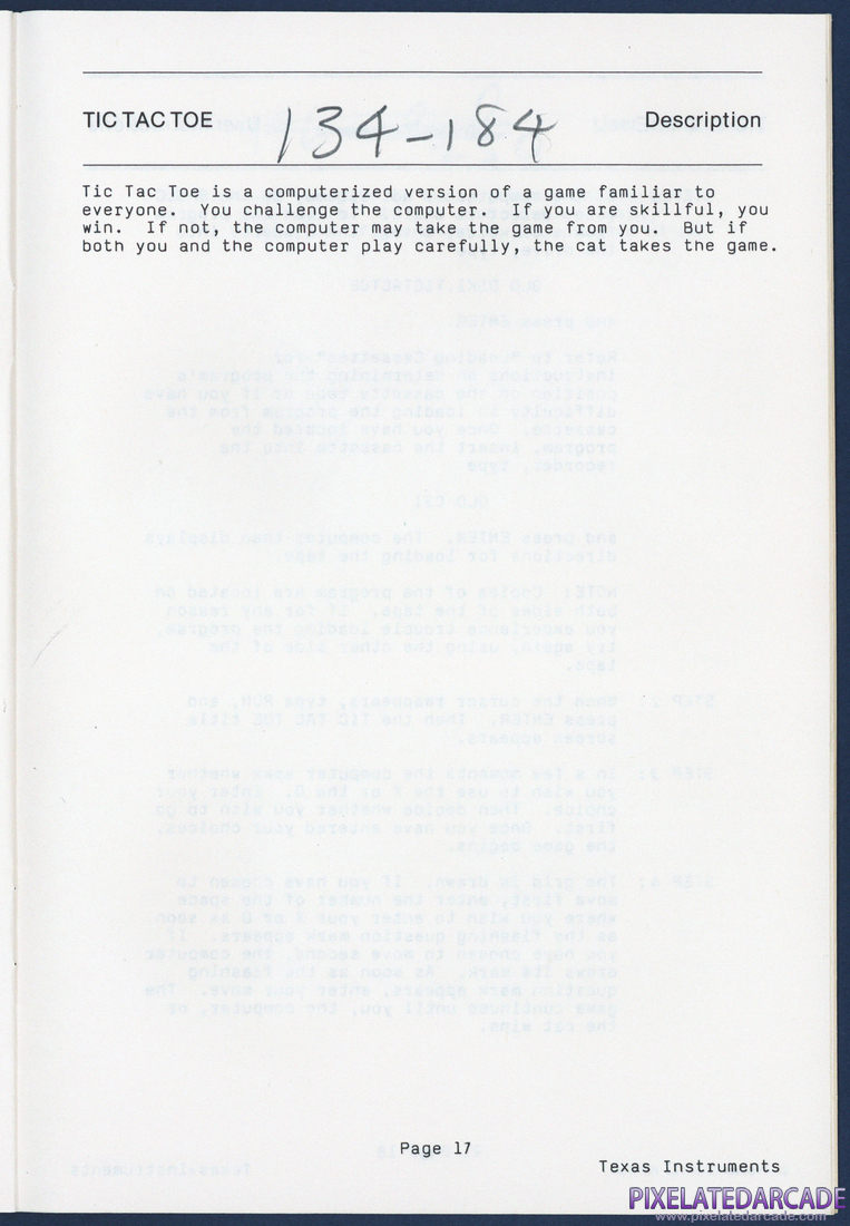 Oldies But Goodies - Games I: Instruction Manual - Page 17
